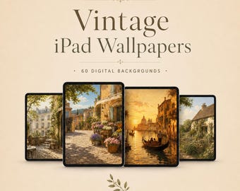 Vintage-telefon- och iPad-bakgrundspaket | Retro digitala bakgrunder