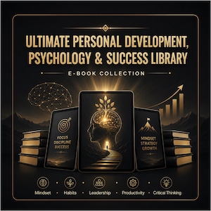 Personal Development E-Book Bundle | Psychology, Mindset, Habits, Leadership, Productivity & Success Books