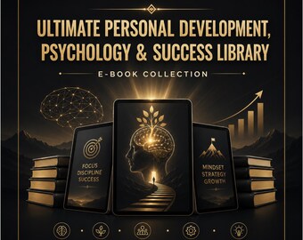 E-Book-Paket zur Persönlichkeitsentwicklung | Bücher zu Psychologie, Denkweise, Gewohnheiten, Führung, Produktivität und Erfolg