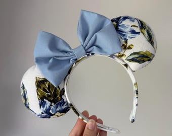 Orejas de ratón recicladas inspiradas en Alicia en el País de las Maravillas, diadema de Alicia en el País de las Maravillas, hechas a mano a medida, orejas de Minnie inspiradas en Disney