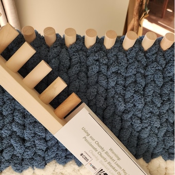 78" - #7 Chunky Blanket Loom™ - 51 Pegs - Over 100 Video Tutorials Included