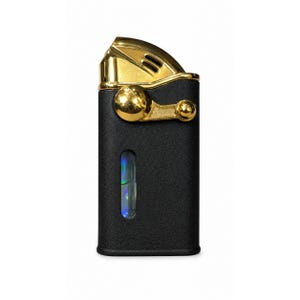 Premium zwart-gouden butaanaansteker – winddichte jetflame