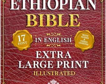 Complete Ethiopian Bible in English – 88 Books Illustrated Hardcover (Extra Large Print Edition)