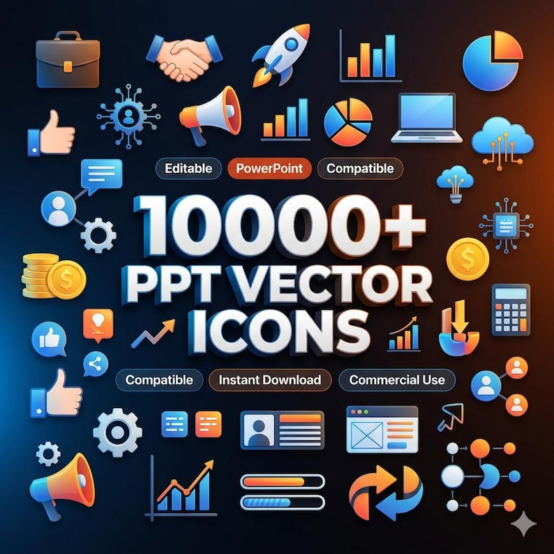 Powerpoint Vector Icon Gateway 10000+ PPT Vector Icons Bundle | Editable Infographic Presentation ...