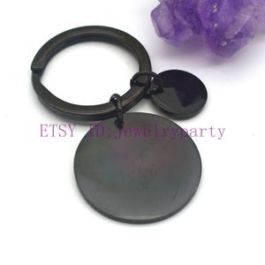 5pcs Blank Round keychain, keyring supplies, More Colors available,Mirror Polished Engraving stainless steel blanks, Ready Stamping keychain