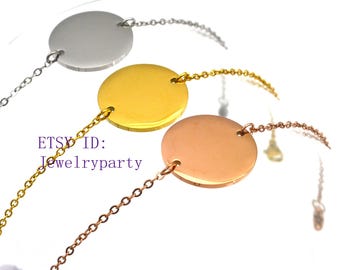 5 pezzi di braccialetti rotondi grezzi, pronti per la stampa, braccialetti rotondi con incisione fai da te, stampaggio di pezzi grezzi, forniture per braccialetti rotondi, pezzi grezzi in oro/acciaio inossidabile