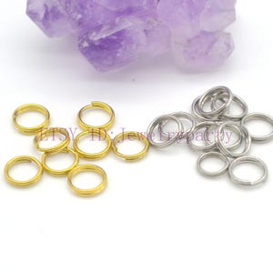 100pcs Double Jump Rings, Double Loop Split Jump Rings Wholesale, Link Connector, Jewelry Findings for Jewelry Making, Stainless Steel Rings