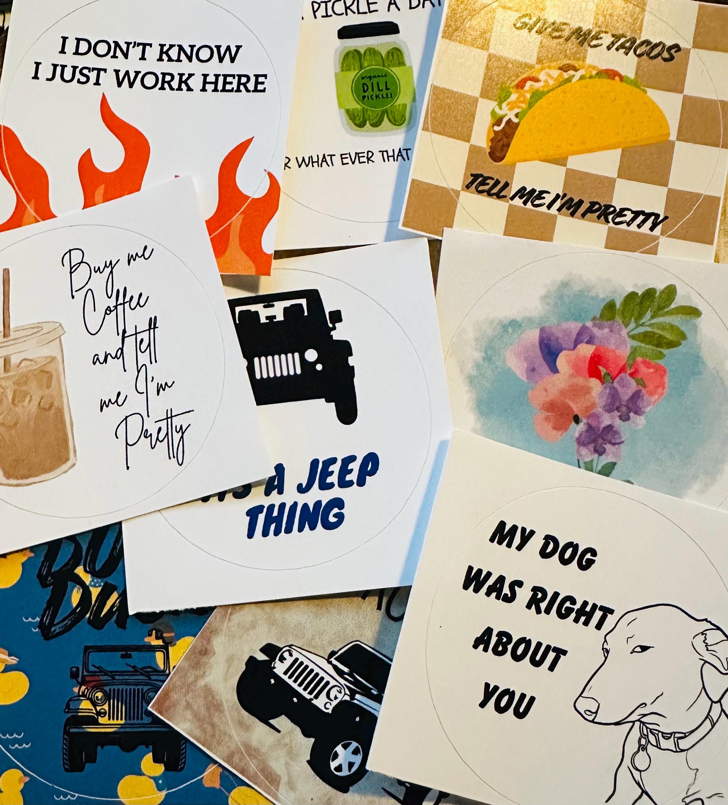 Random Standing Sticker RANDOM STICKER PACK - Etsy