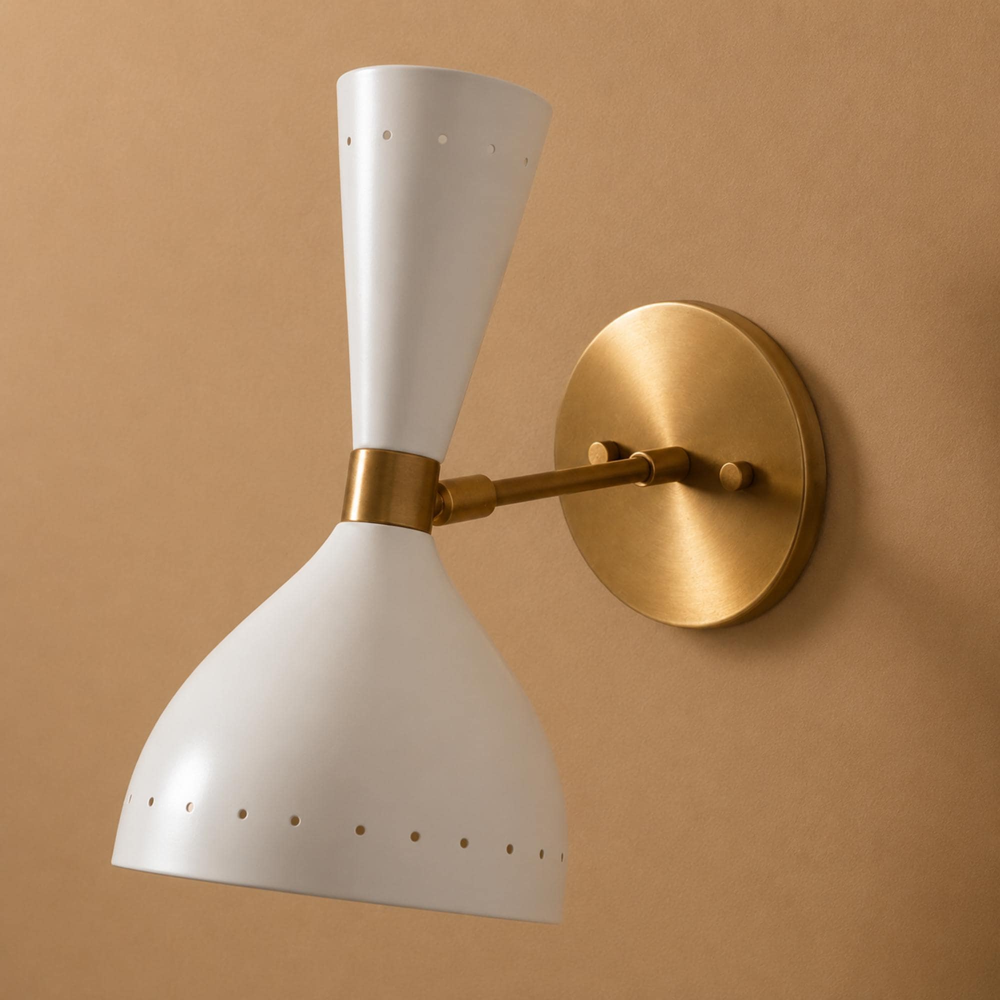 Italian Style Two-light Vanity Lamp Handmade Brass Sputnik Wall