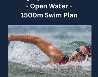Programma di nuoto per triathlon olimpico / Preparazione in acque libere di 6 settimane / Allenamento di nuoto per triathlon sui 1500 m / Download digitale