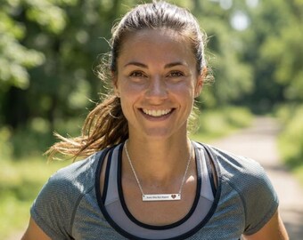 Swim Bike Run Repeat Bar Necklace | Triathlon Jewelry | Triathlon Gift for Her