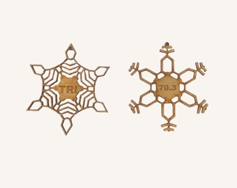 70.3 & TRI Snowflake Ornament Set