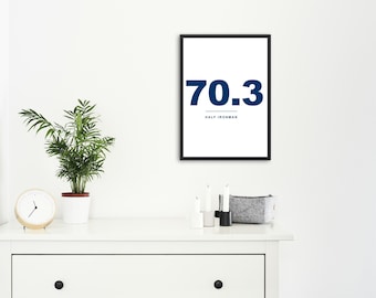 70.3 Half Ironman Print | Wall Art