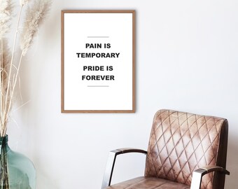 Running Motivation Print | Gym Decor Gift
