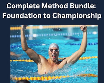 Adult Swim Method Complete Bundle | All 4 Phases + Foundation | One Lap to Championship Distance | Swim PDF