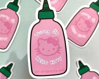 HK Hot Sauce Sticker - water resistant. Free Shipping!