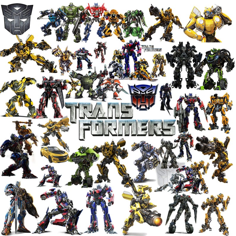 Transformers SVG PNG Bundle, Optimus Prime, Bumblebee, Megatron Designs ...