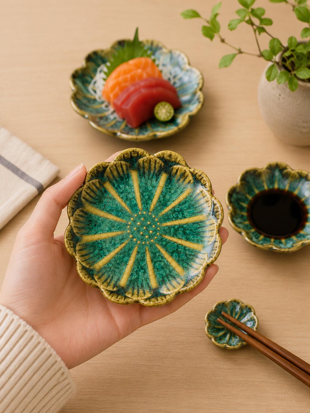 食器 JiJi Japanese Plates With Reactive Glaze - Etsy