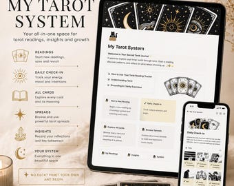 Tarot Reading Tracker, Journal, Pattern Recognition (Digital Download)