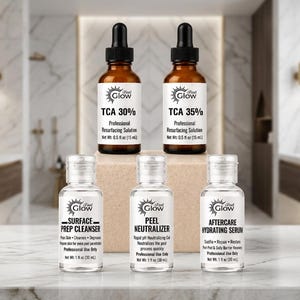 TCA 30 + 35% Progressive Peel System Kit | Professional Skin Resurfacing Bundle | Prep Neutralizer Aftercare Serum included | Chemical Peel