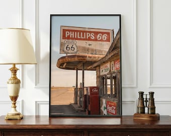Vintage Texas Sign Poster | Retro Americana Wall Art | Desert Roadside Print | Western Decor | Rustic Travel Aesthetic Poster | Gift