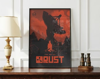 Rust Game Poster | Survival Gaming Wall Art | Open World Print | Hardcore Gamer Decor | Base Building Poster | PvP Game Art | Fan Gift