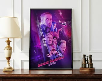 Blade Runner Poster | Cyberpunk Sci-Fi Wall Art | Futuristic Movie Print | Neo Noir Cinema Decor | Dystopian Aesthetic Poster | Fan Gift