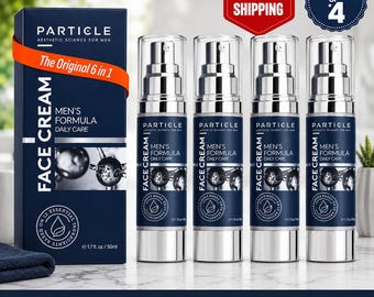4Pcs Particle Men's 6-in-1 Face Cream: Anti-Aging, Fights Eye Bags, Dark Spots