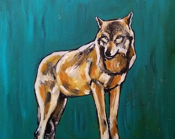 Bozkurt | Original Sanat Eseri | 40x60 | Tuval Üzerine Akrilik |