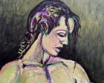 Annelik | Original Sanat Eseri | 25x35 | Tuval Üzerine Akrilik