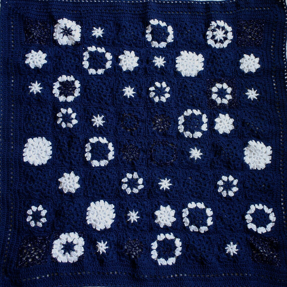 Starry Baby Blanket Celestial Constellation Navy Blue and Etsy