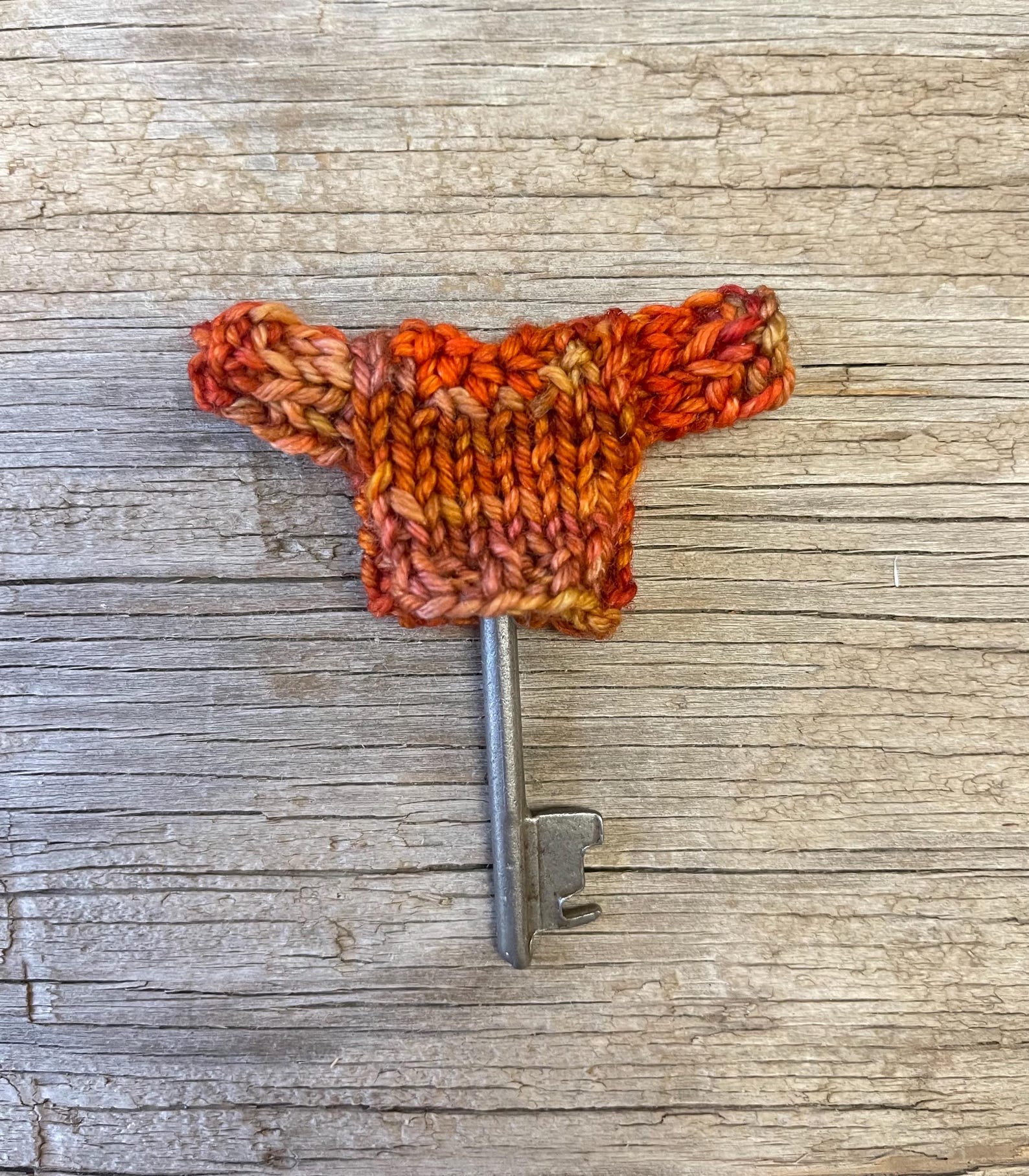 Hand Knit Orange Key Sweater – Unique Key Cover, Handmade - Etsy