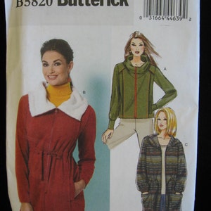 Butterick Misses Jacket Sewing Pattern B5820 Uncut UC FF Size 6 8 10 12 14