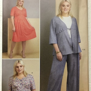 Simplicity Misses Womens Dress or Top Pants and Jacket Pattern S8846 UC Uncut FF Size 10 12 14 16 18