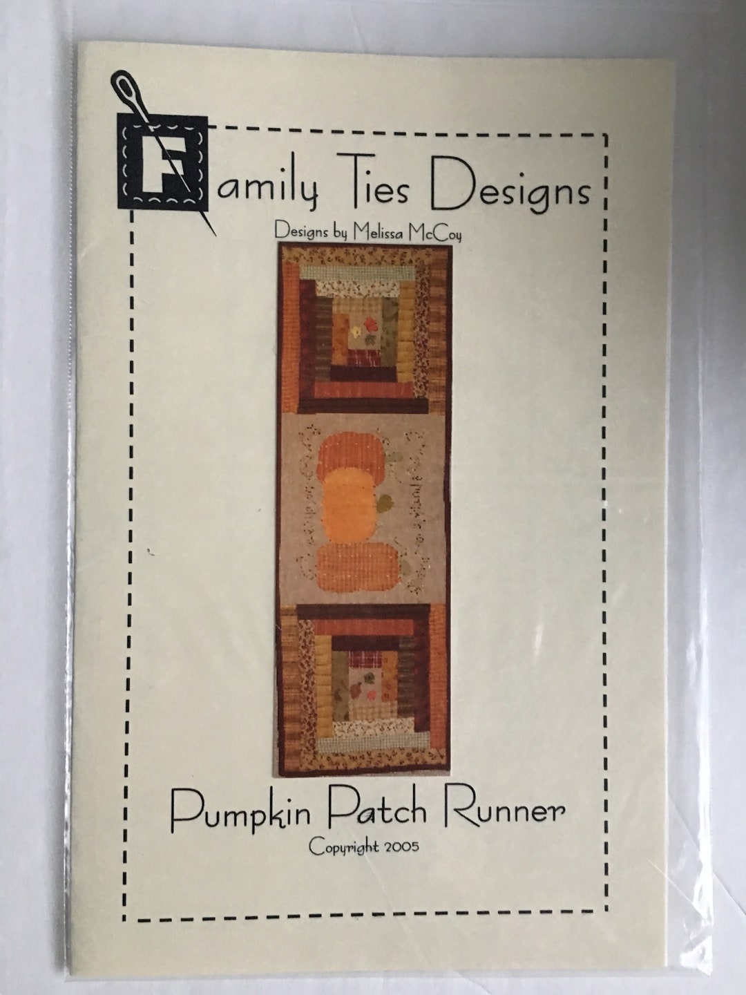 Pumpkin Patch Fall Table Runner Sampler Quilting Quilt Sewing Pattern ...