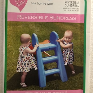 Sew Baby Babies Infants Reversible Sundress Sewing Pattern F726 ...