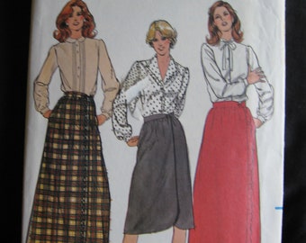 Butterick Womens Wrap Skirt Sewing Pattern Long OOP Vintage 3570 Uncut Size 12 Retro Maxi