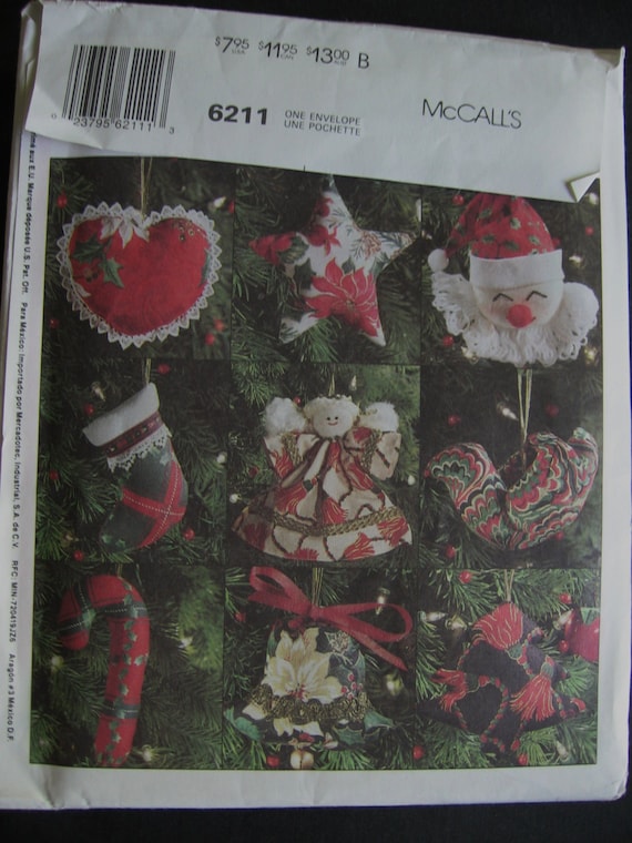 mccalls crafts christmas ornaments wreath centerpiece tree skirt sewing pattern 6211 uncut uc decoration - Childrens Christmas Tree Decorations mccalls crafts christmas ornaments wreath centerpiece tree skirt sewing pattern 6211 uncut uc decoration - Childrens Christmas Tree Decorations