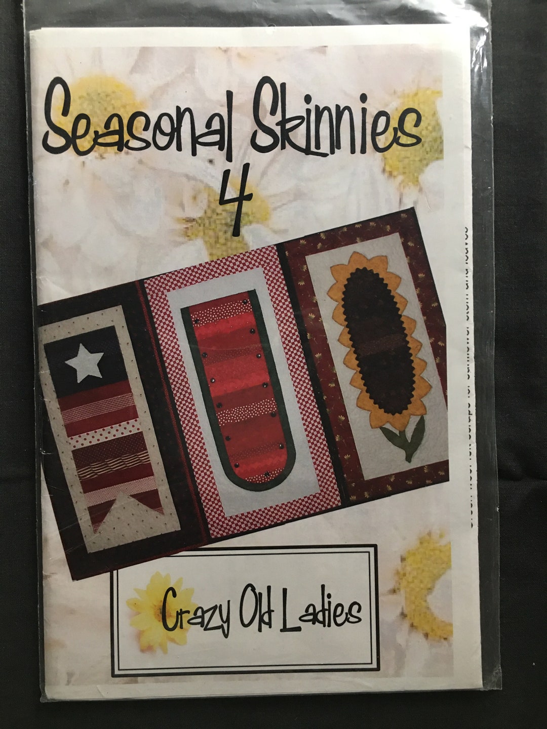 Seasonal Skinnies Flag Watermelon Sunflower Wall Quilt Sewing Pattern