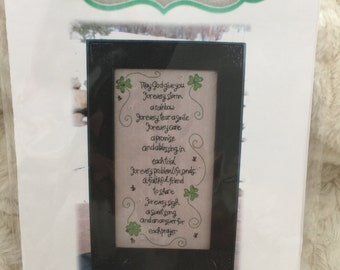 Irish Blessing St. Patricks Day Embroidery Stitchery Sampler Picture Pattern Tweetle Dee Designs by Abby Hicks