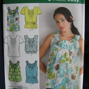 Simplicity Misses Summer Shirt Top Pattern 2892 UC Uncut FF Size  6 8 10 12 14