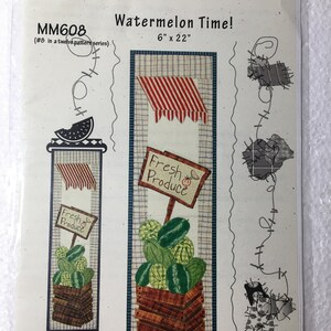 Patch Abilities Watermelon Time Wall Quilt Sewing Pattern 6&quot; x 22&quot; UC FF Uncut Quilting