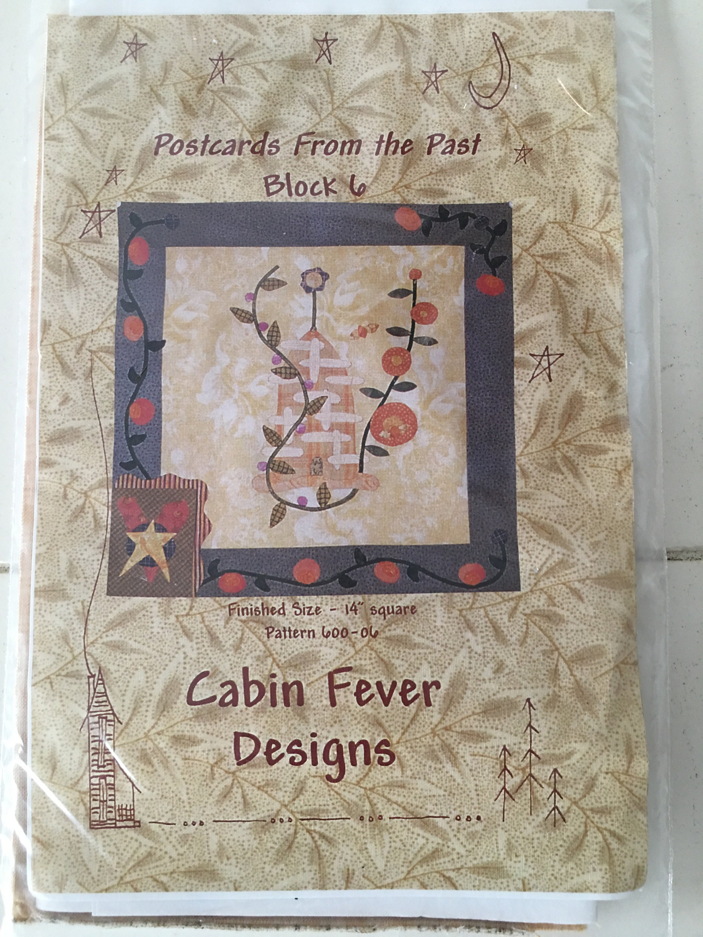 Postcards From the Past Quilt Block #6 Kit Sewing Pattern and Fabric ...