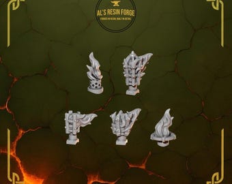 Rugzakdecoraties x5 - Anvil Wardens - Greytide Studio