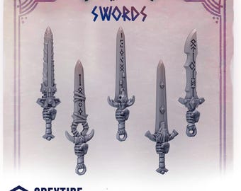 Nahkampfwaffen x5 - Urzeithunde - Greytide Studio