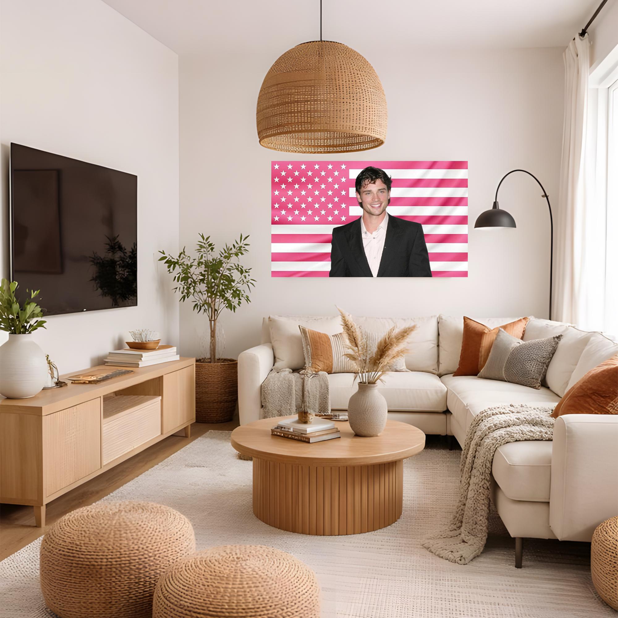 Jacob Rokas Flag Plus Jacob Elordi Pink American Flag Tapestry – Actor Wall Art | Celebrity ...