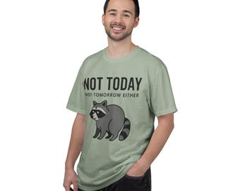 Grumpy Racoon Shirt, Sarcastic Introvert Humor Tee, Anti Social Animal Graphic