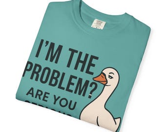 Sarcastic Goose Shirt, Introvert Humor Tee, Grumpy Animal Graphic T-Shirt