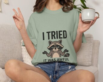 Funny Racoon Shirt, Sarcastic Introvert Humor Tee, Grumpy Animal Graphic Shirt