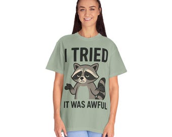 Sarcastic Racoon Shirt, Introvert Humor Tee, Grumpy Animal Graphic